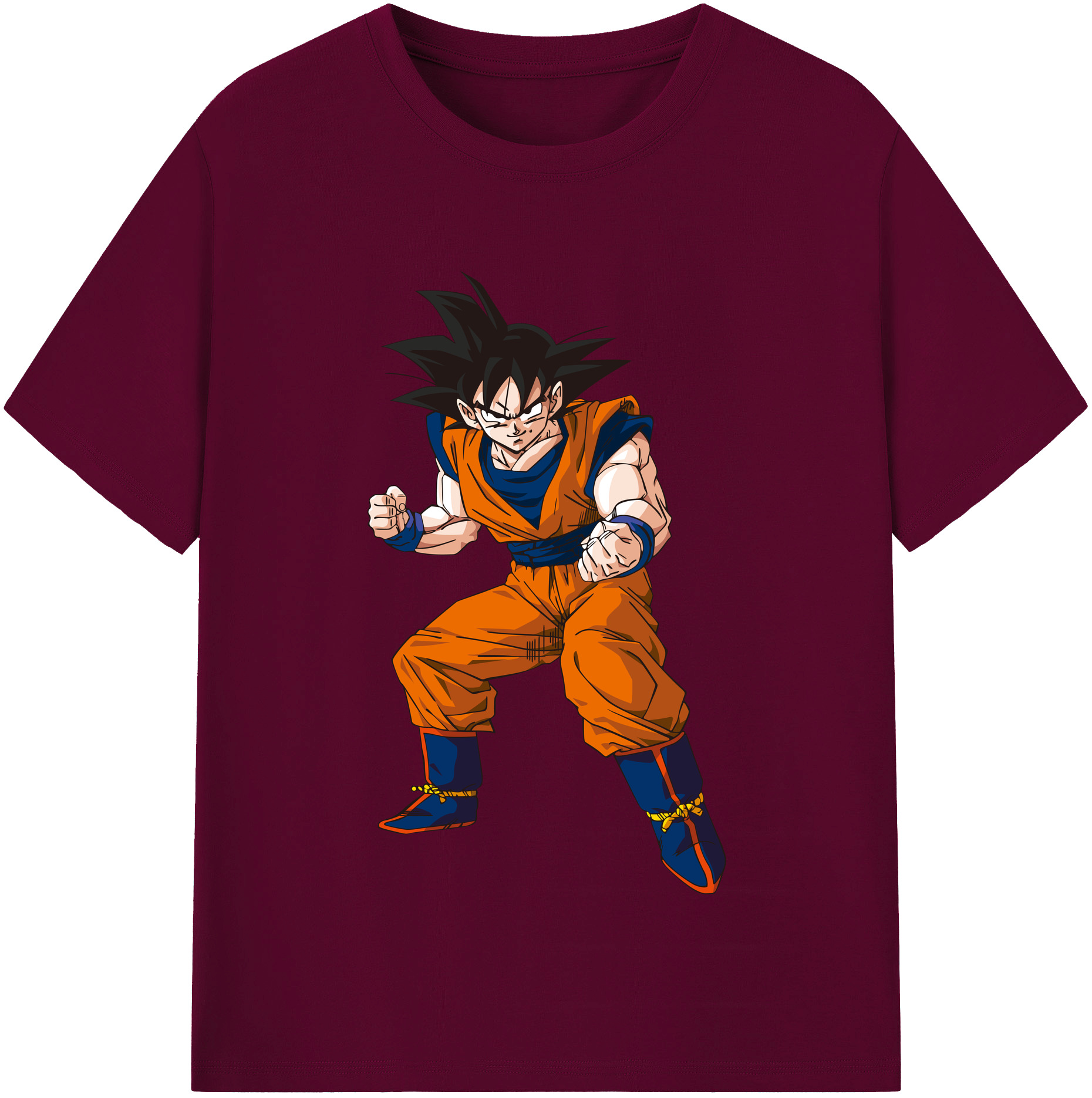 （画像用） ドラゴンボール 孫悟空（そん ごくう）Son Goku カカロット DRAGON BALL Kakarotto レディースカジュアルプリントTシャツ（綿100％）